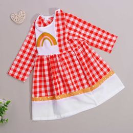 Robe À Manches Longues De Bébé Princesse Avec Motif Arc En Ciel À ...