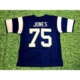 Mitch Custom Football Jersey Men Youth Women Vintage 75 DAVID DEACON JONES Rare High School Size S-6XL or any name and number jerseys