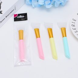 Women Silicone Cosmetic Brush 3 Color DIY Makeup Beauty Brushes Face Mask Stick Household