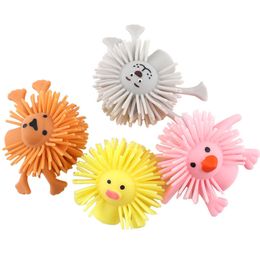 TPR Animal Finger Doll Toys Party Favour Soft Glue Cute Dog Pig Lion Chick Fingertip Dolls For Kids Children Storey Telling Prop Mini Fingers Puppet Gifts