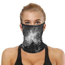 3D Magic Starry Sky print Riding Mask Outdoor Cycling Multifunction Dust Sun Protection Tube Neck Face Mask motorcycle Bandana Y1229