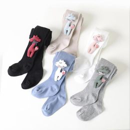 Footies Adorable 3D Horse Design Born Baby Pantyhose For Girls Cartoon Animal Side Decoration Kids Tights Children Stocking Meias 0-8