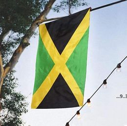 new3x5 Jamaica Flag 90x150 cm Cheap Country National Flags of Jamaica with Two Grommets, EWD5639