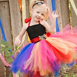 Mascot doll costume Girls Princess Party Bow Mesh Dresses Kids Halloween Costume Role Play Dress Up Outfit Child Pretend Game Birthday Suit