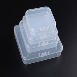 Empty transparent storage box Jewelry boxes 5.4x5.4x2cm 6.4x6.4x2cm 7.4x7.4x2.5cm 8.4x8.4x2.8cm 9.4x9.4x2.8cm