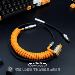 GeekCable Handmade Customised Mechanical Keyboard Data Cable For GMK Theme SP Keycap Line BUGER.WORK Virtual War Colorway