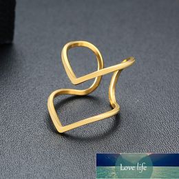 ZORCVENS New Rings for Women Birthday Party Gifts Jewellery Gold Colour Stainless Steel Female Lady Daily Jewellery Factory price expert design Quality Latest Style