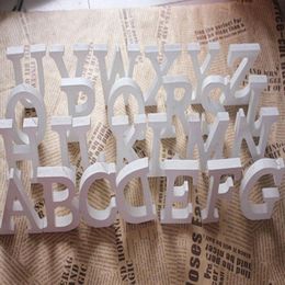 8cm White Wooden Alphabet Letter A-Z Name Wedding Party Home Decor Ornament 