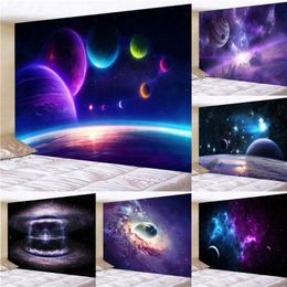 Tapestries Space Galaxy Sky Landscape Art Tapestry Wall Decoration Home Decoration(150cm X 100 Cm / 150cm 130 200cm 150cm)