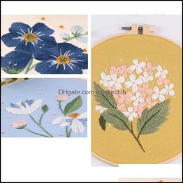 Arts, Gifts Home & Garden Other Arts And Crafts Handwork Needlework Plants Stitch Embroidery Flowers Diy Material Kit For Beginners Cross F0