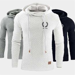 Hoodies Men Jacquard hooded sweatshirt Autumn Winter Man Hoodie Pullover long sleeve Coat Male Gym Clothing jogging homme Hoody 210809