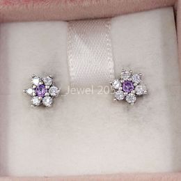 Andy Jewe Forget Me Not Stud Earrings Made of 925 Sterling Silver Fit European Pandora Style ALE Stud Jewellery