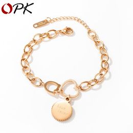 Charms Bracelets For Women Luck Bangle Chain Link Classic Love Pendant Bracelet Trendy Vintage Female Jewellery Fashion Girls Birthday Party Gift 622197574349