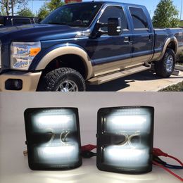 1Set For Ford F250 F350 F450 F550 2008-2016 LED Car Light Smoked Lens Amber LED Side Mirror Marker Lamps