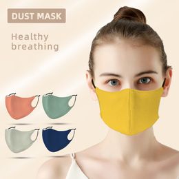 Cloth masks adjustable cotton mask, outdoor printable mask, dust three-dimensional adult black face-mask
