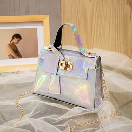 Luxury Tote bag 2021 Fashion High Quality PU Leather Women's Designer Handbag Mirror Rivet Wild Shoulder Messenger Bag1