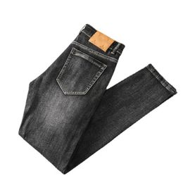 High Quality Men's Jeans Summer Tide Designer Cotton Denim Skinny Pants For Men Streetwear Hip Hop Black