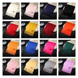 Festive Party Supplies Towel Female autumn and winter solid Colour monochrome gift cashmere tassel scarf by Ocean freight T10I96