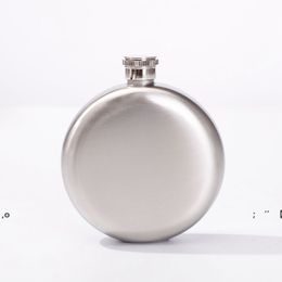 5OZ Portable Round Whiskey Flask Alcohol Hip Flasks Drinkware Accessories Wine Bottle Russian Liquor Pot Bar Travel Supplies RRF12175