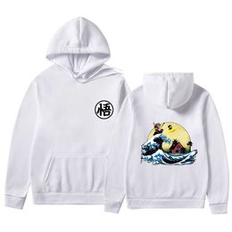 Men Hoodies Sweatshirts Autumn Winter Fashion turtle Goku print Hoodie Sweatshirt Men Women Oversized Hooded Streetwear Clothing H0910