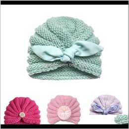 Hair Baby, & Maternityfashion Born Baby Hat For Boy Girl Cotton Soft Turban Beanie Hats Toddler Kids Head Wrap Aessories Drop Delivery 2021