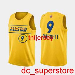 Men RJ Barrett World Team Jersey 2021 Rising Stars All-Star Gold uniform