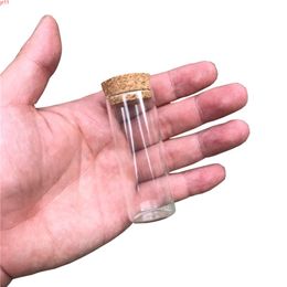 2022 25 ml de bouteilles en verre transparent Bouteilles de verre vides avec bouchons de bouchons de bouchons de bouchons de flacons de flacons de flacon pour aliments liquides de parfum de parfum 15 ml 20 ml 25 ml 24 pcsgood Qté