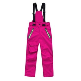 Skiing Pants Ski Warm Outdoor Sports Girls Boy's Snow Trousers Winter Snowboard With Shoulder Straps Waterproof Kids