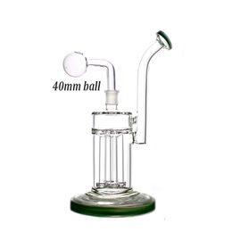 Wholesale Thick heady Glass Hookahs 4 Arms Tree Percolator Perc Oil Rigs Dab bong Water Pipes