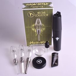 Nectar Collector Smoking kit with Replacement 510 Thread Titanium Tip Quartz Ceramic Nail Glass Bong water Pipe