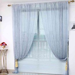 3x2.6m String Curtains in the Living Room Divider Line Valance for Window Solid Colour Wedding party decoration Curtain 210913