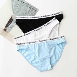 M-2XL Cotton Panties Female Underpants Sexy Panties for Women Briefs Underwear Plus Size Pantys Lingerie 3PCS/Set 5 Solid Colour Y0823