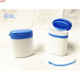 300pcs/lot 80ml Plastic PE White Bottle with Tearing Cap for Tablets Pills Capsule Powder Medicine Candies Food Packaginggood qualty