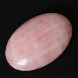 Natural Rose Quartz Crystal Palm Tumbled Stone Healing Specimen Massage Pink