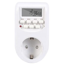 Timers Energy Saving Timer White Metal For Household Electric Appliance ABS Large Screen Programmable