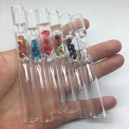Latest Colorful Diamond Filter Pipes Handmade Glass Preroll Rolling Cigarette Cigar Smoking Portable Herb Tobacco One Hitter Mouthpiece Catcher Tip Mouth DHL
