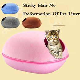 Cat Beds & Furniture Foldable Soft Warm Winter Dog Bed House Animal Puppy Cave Sleeping Mat Pad Nest Kennel Pet Supplies
