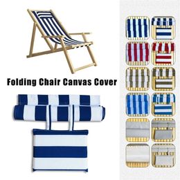 Waterproof Beach Chair Canvas Seat Covers Folding Deck Replacement Cover 220302