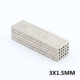 Wholesale - In Stock 100pcs Strong Round NdFeB Magnets Dia 3x1.5mm N35 Rare Earth Neodymium Permanent Craft/DIY Magnet