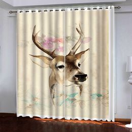 Customise 3D Blackout animal Curtain Printed Living Room Bedroom Curtains Modern fashion gymnasium Drapes For Kitchen