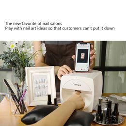 O2NAILS V11 Nail Art Equipment Machine Mobile Nägel Salon Smart DIY WIFI Funktionsbetrieb Tragbarer Nageldrucker DHL231A
