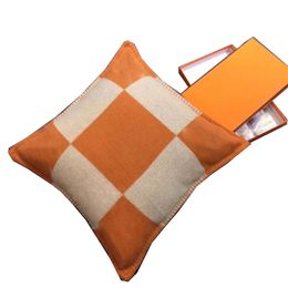 Letter Wool Pillow Case Knitted Cashmere Pillows Bed Nap Sofa Car Waist Back Cushion Bedding Supplies