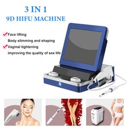 Portable 3D HIFU slimming machine 9DHifu face lifting Skin rejuvenation Vaginal tightening body slim Device