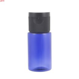 Blue 10ml X 50 Mini Flip Cap Plastic Hotel Lotion Bottles 10g Travel Size Empty Cosmetic Cream Packaging Containersgoods