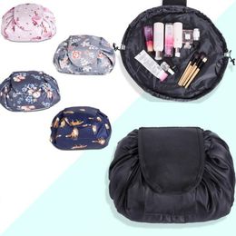 Vely Vely Lazy Cosmetic Bag Drawstring Wash Pack Makeup Organiser Storage Travel Pouch Make Up Magic Toiletry Bags