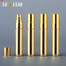 50PiecesLot 5ml Perfume Bottle Spray Atomizer UV plating Glass Refillable Empty Cosmetic Containershigh qty