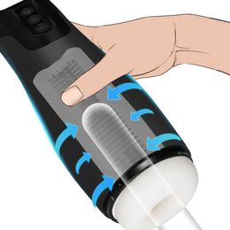 NXY Men Masturbators Automatic Sucking Male Cup with 7 Vibrating & Vacuum Mode Realistic Vagina Pussy for Auto 1202