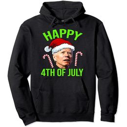 Men's Hoodies & Sweatshirts Happy 4th Of July Joe Biden President Funny Christmas Pyjama Pullover Hoodie