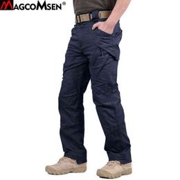 MAGCOMSEN Tactical Pants Men Urban IX9 Military Rip-Stop Army Combat Trousers Cotton Multi-Pockets Casual Cargo Work Hunt Pants H1223