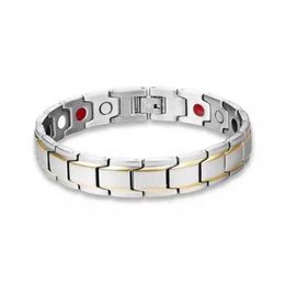 Health Care Weight Loss Magnetic Therapy Element Bracelet Arthritis Relief Pain Health Energy Biomagnetic Men's Gift Q0719